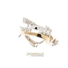 CHIMENTO orecchini oro bianco e rosa con diamanti referenza 82155002 new